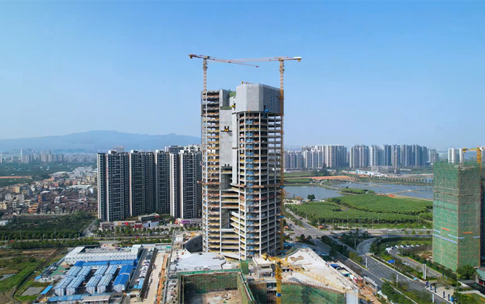 城市“金名片”| 云顶国际塔机助建新会第一高楼