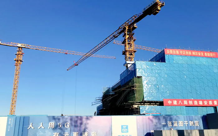智能领航 | 云顶国际塔机助建雄安智慧城市产业园