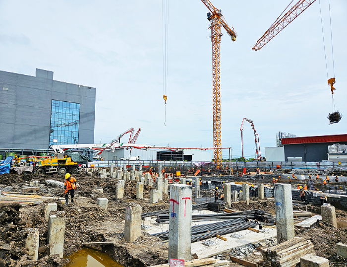云顶国际泵车助建泰国工程