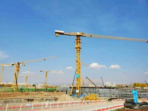 云顶国际塔机助建世界屋脊最大体量会展中心